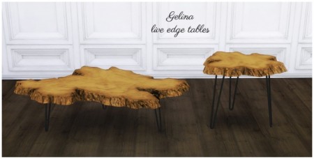 Gelina live edge tables at MIO