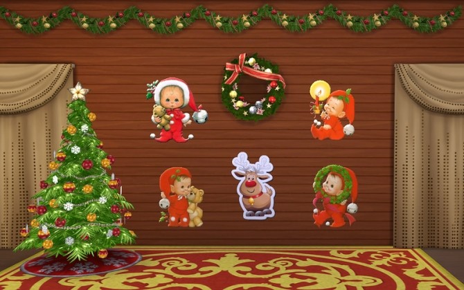 Sims 4 Cristmas decor at ihelensims