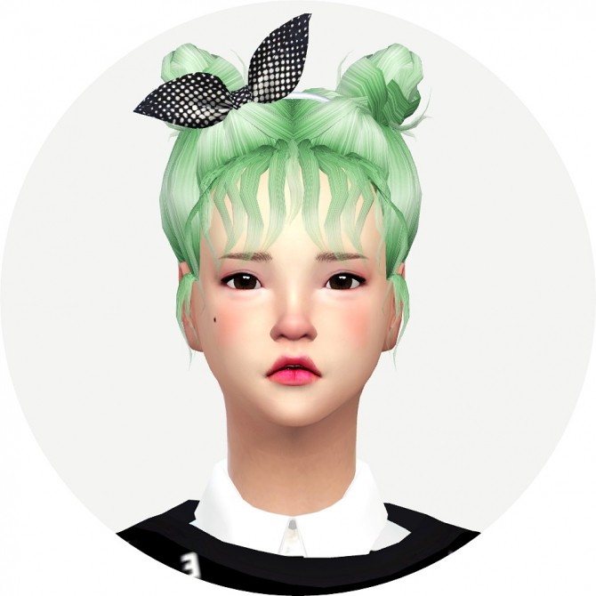 Sims 4 Hair 01 high bun at Marigold