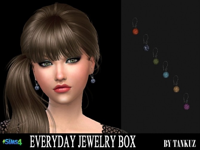 Sims 4 Everyday Jewelry Box Earrings 07 at Tankuz Sims4