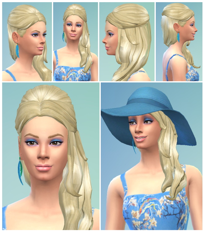 Sims 4 Summernight Hair female at Birksches Sims Blog