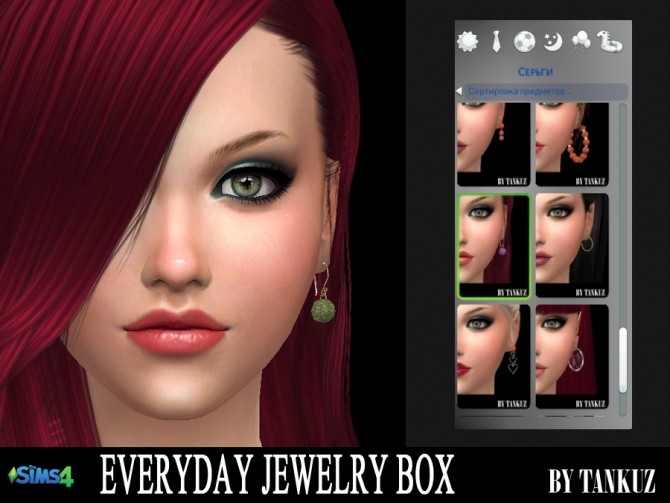 Sims 4 Everyday Jewelry Box Earrings 07 at Tankuz Sims4