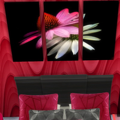 Sims 4 Flower paintings with black background at Trudie55