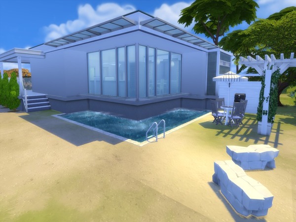 Sims 4 Modern Beach House by Suzz86 at TSR