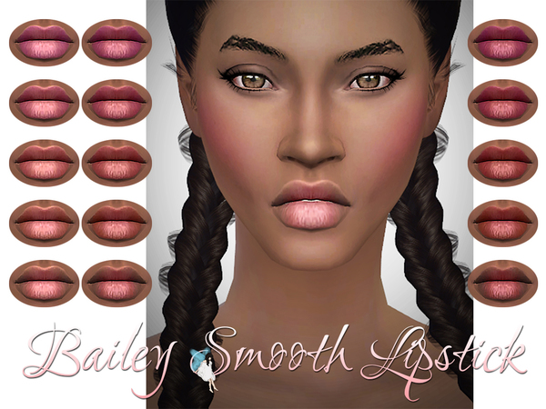 Sims 4 Bailey Smooth Lipstick by Ms Blue at TSR