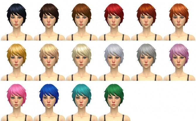 Sims 4 Alex Hair conversion at Simduction