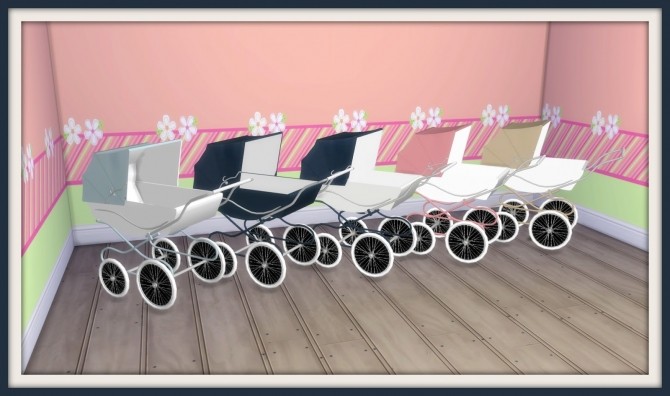 Sims 4 Classic Baby Carriage at Dinha Gamer