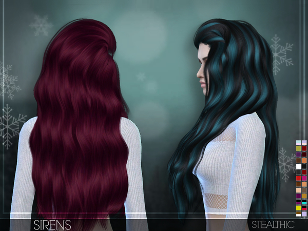 Sims 4 Sirens Female Hair by Stealthic at TSR