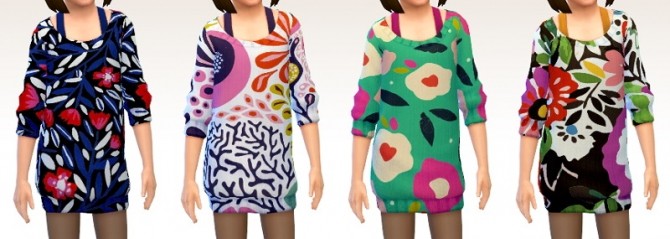 Sims 4 Cotton & sweater dresses at 4 Prez Sims4