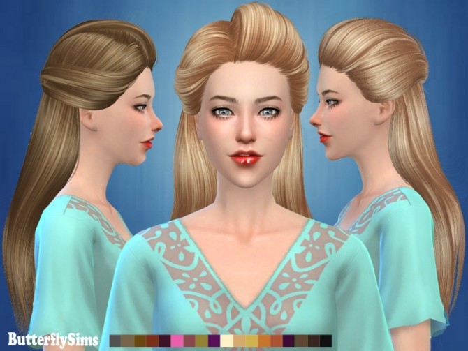 Sims 4 B fly hair 179 AF No hat (PAY) at Butterfly Sims