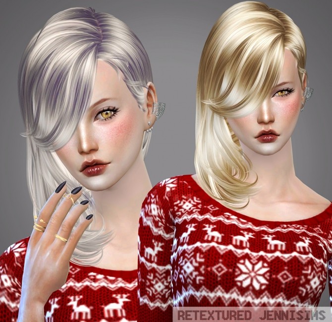 Sims 4 Newsea Hell on heels Hair retextured at Jenni Sims