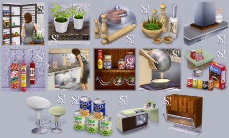 FORM AND FUNCTION kitchen (DONATION) at SIMcredible! Designs 4 » Sims 4 ...