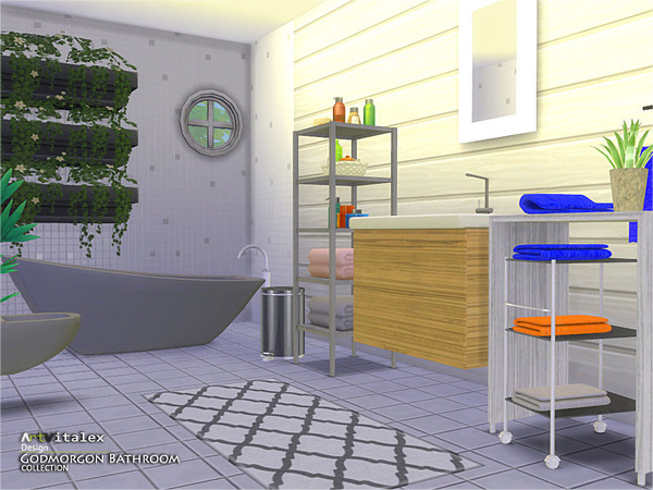 Sims 4 Godmorgon Bathroom by ArtVitalex at TSR