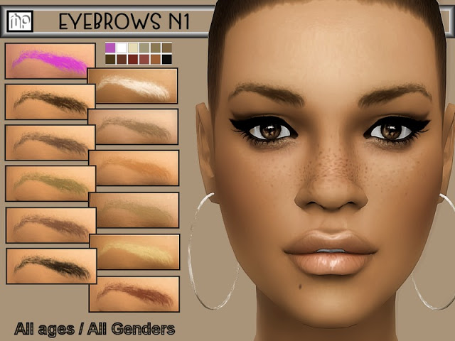 Sims 4 MP Eyebrows N1 at BTB Sims – MartyP