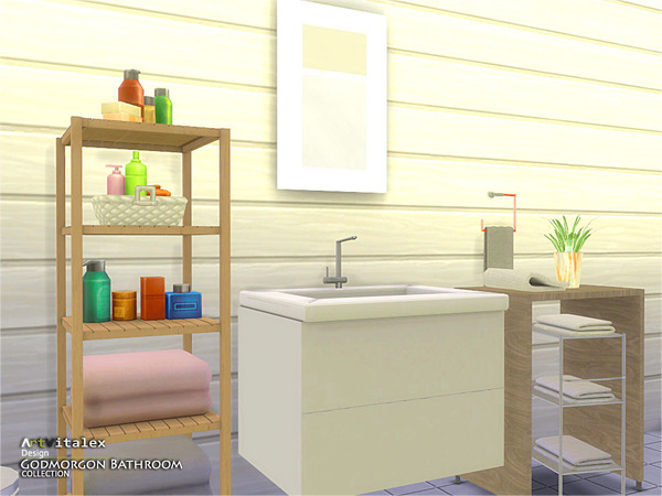 Sims 4 Godmorgon Bathroom by ArtVitalex at TSR