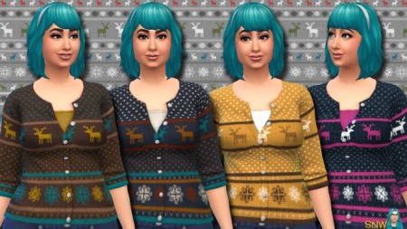 Fair Isle Christmas Cardigans for Women at Sims Network – SNW