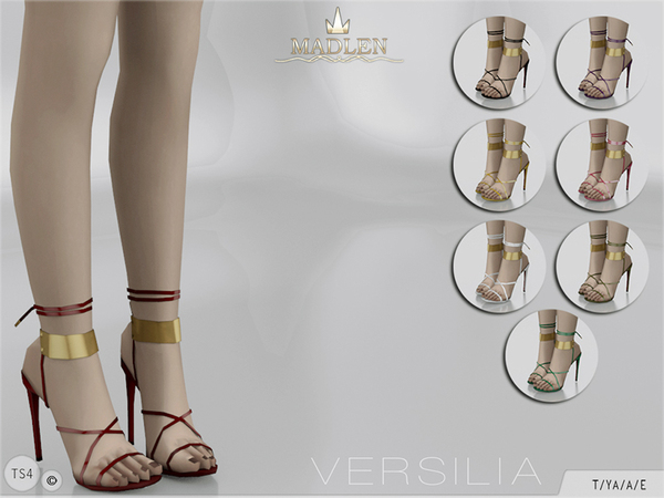 Sims 4 Madlen Versilia Shoes by MJ95 at TSR