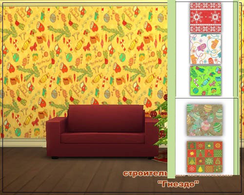 Sims 4 Christmas Wallpaper 003 at Sims by Mulena