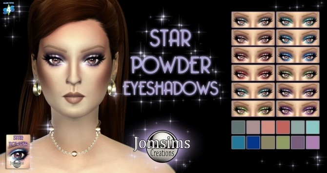 Sims 4 Star powder eyeshadows + Ipsi lipys gloss at Jomsims Creations