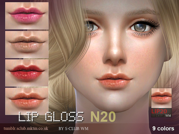 Sims 4 Lipstick 20 by S Club WM at TSR