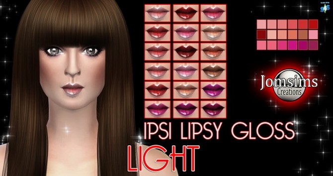 Sims 4 Star powder eyeshadows + Ipsi lipys gloss at Jomsims Creations
