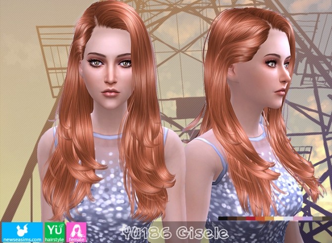 Sims 4 YU186 Gisele hair (PAY) at Newsea Sims 4