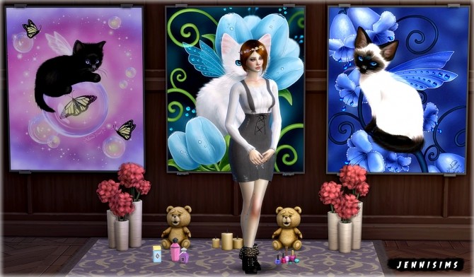 Sims 4 Painting kitties (9 designs) at Jenni Sims