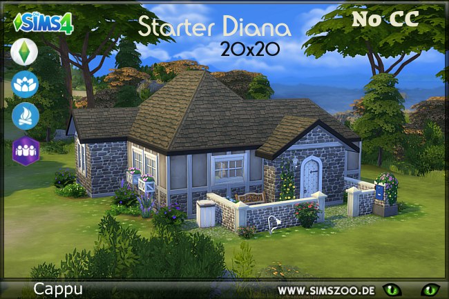Sims 4 Diana starter by Cappu at Blacky’s Sims Zoo
