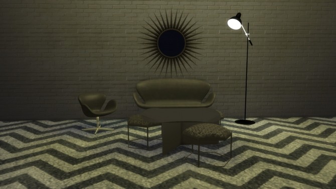 Sims 4 Swan Sofa and Armchair at Meinkatz Creations