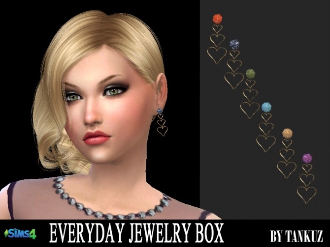 Sims 4 Everyday Jewelry Box Earrings 06 at Tankuz Sims4