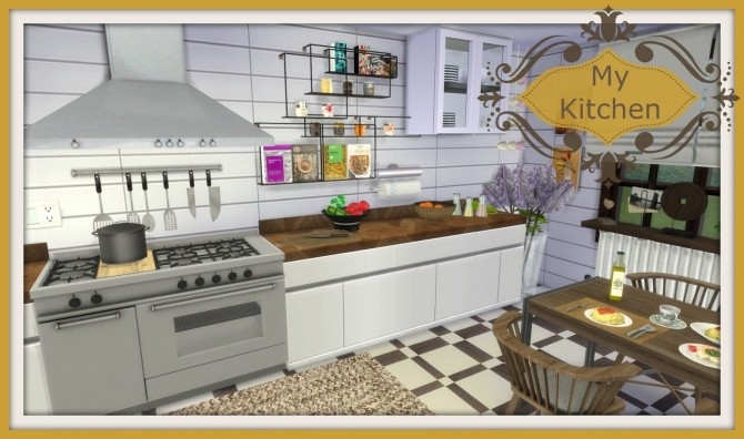 Sims 4 My Kitchen at Dinha Gamer