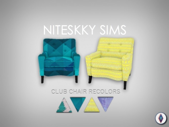 Sims 4 RECOLORS OF AWE SIMS, CLUB CHAIR at NiteSkky Sims