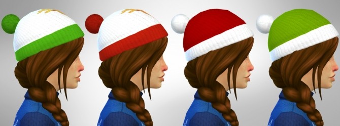 Sims 4 Christmas Beanie + Gloves at Simduction