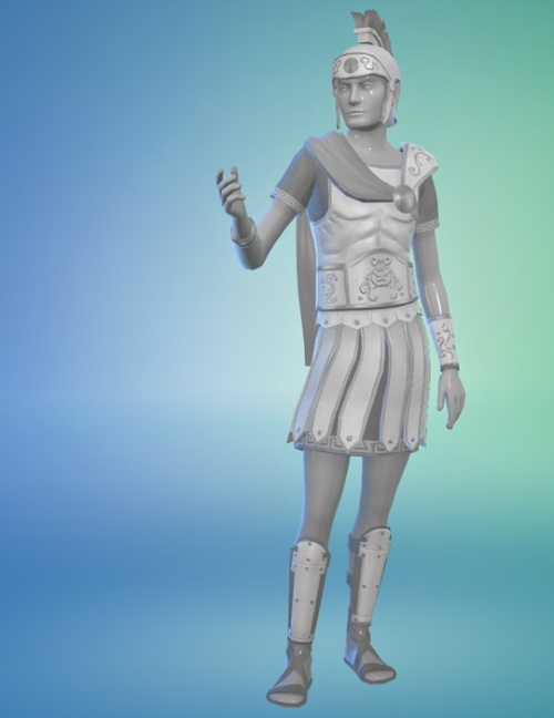 Sims 4 Spartan Statue Outfit at W Sims