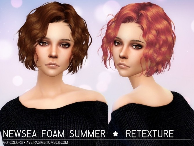 Sims 4 Newsea Foam Summer Retexture at Aveira Sims 4