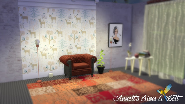 Sims 4 Deer & Moose Wallpaper at Annett’s Sims 4 Welt