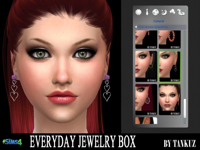 Sims 4 Everyday Jewelry Box Earrings 06 at Tankuz Sims4