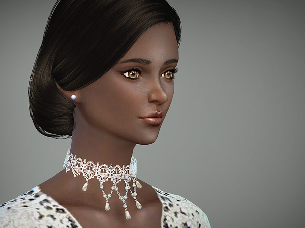 Sims 4 Lace collar 04 by S Club LL at TSR