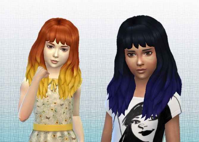 Sims 4 Dipped Color for Girls at My Stuff