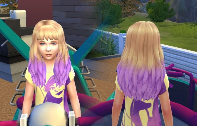 Sims 4 Dipped Color for Girls at My Stuff