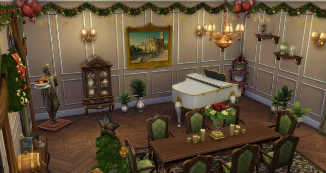 Sims 4 X mas Diningroom by SimsAtelier at Blacky’s Sims Zoo