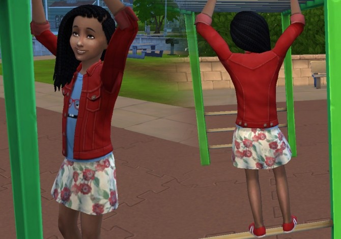 Sims 4 Box Braids Side for Girls at My Stuff