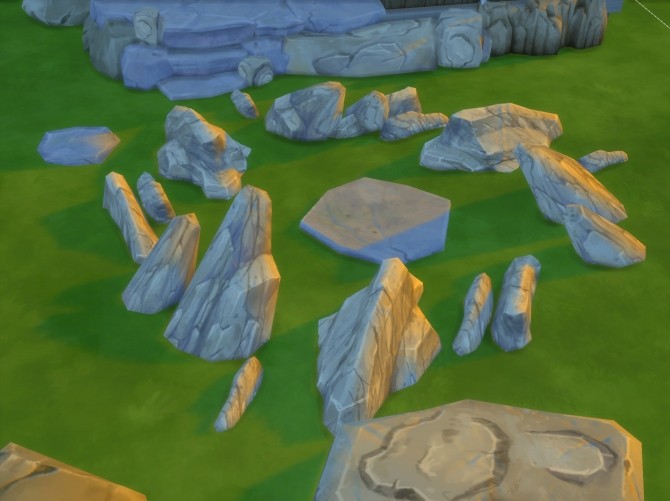 Sims 4 Rocks go through Maxis mesh edit by artrui at TSR