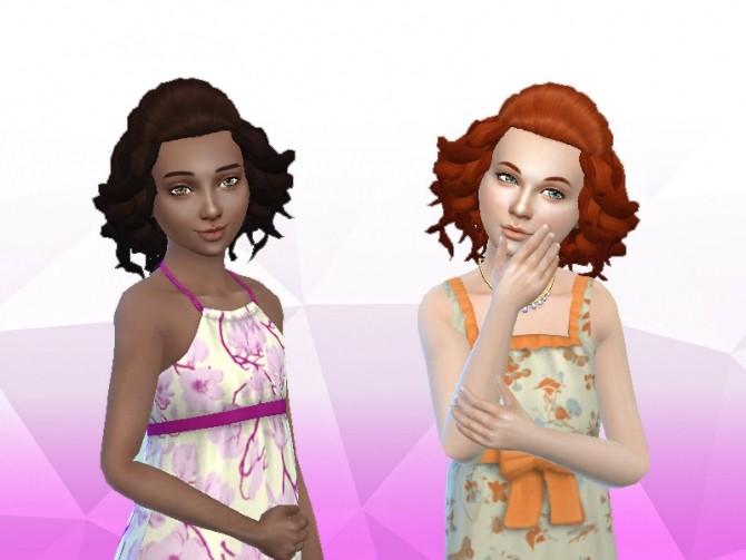 Sims 4 Soft Curls for Girls at My Stuff