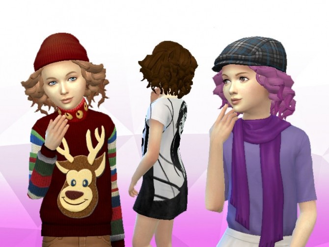 Sims 4 Soft Curls for Girls at My Stuff