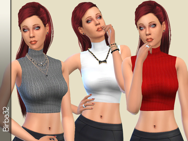 Lupetto top by Birba32 at TSR » Sims 4 Updates