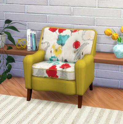 Sims 4 Colorfloral Club Chairs at 4 Prez Sims4