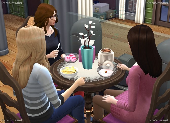 Sims 4 Croched doilies set at Dara Sims
