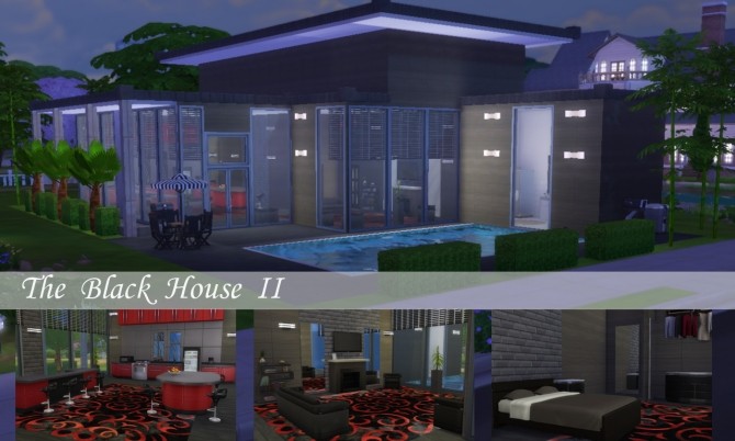 Sims 4 The Black House II at Tatyana Name