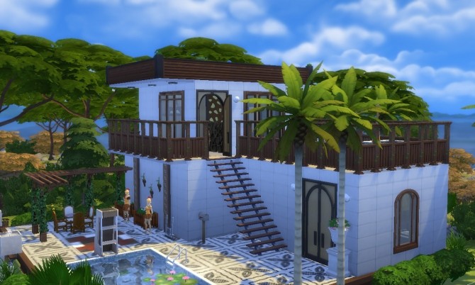 Sims 4 Greek house at Tatyana Name